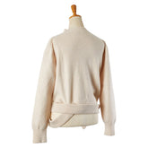 フェンディ ニット トップス サイズ:38 FZX969 ANJJ ベージュ ウール カシミヤ レディース FENDI 【中古】